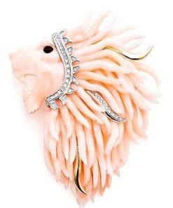 Joyas Nicols Broches | Broche Coral Red Lion King