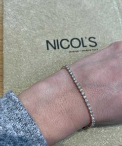 Joyas Nicols Pulseras | Pulsera Diamantes Riviere Redonda 2.10Ct