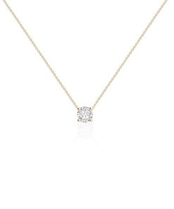 Joyas Nicols Colgantes | Collar Diamante Katherine 0.55-1.00Ct Solitario Oro Amarillo