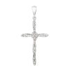 Joyas Nicols Medallas Y Cruces | Cruz Oro Blanco Y Diamantes Latin Catholic Sign