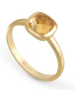 Joyas Nicols | Anillo Oro Citrino Candy Stone