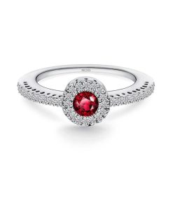 Joyas Nicols Anillos De Compromiso Rojo | Anillo Rub Love Colour