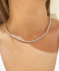 Joyas Nicols Colgantes | Collar Diamantes Riviere 12Ct 43Cm