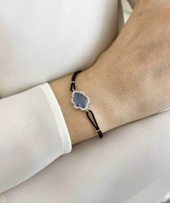 Joyas Nicols Pulseras | Pulsera Topacio Y Diamantes Nube New Wave