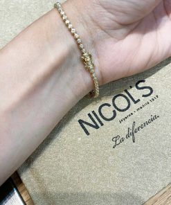 Joyas Nicols Pulseras | Pulsera Diamantes Riviere Chaton 0.90Ct