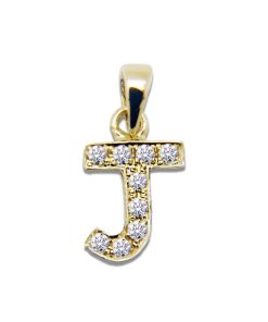 Joyas Nicols Colgantes | Colgante Inicial J Letra Diamantes