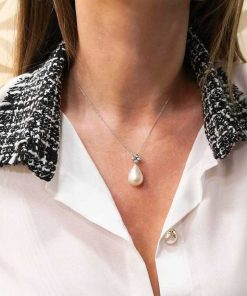 Joyas Nicols Colgantes | Colgante Diamantes Y Perla Pearls Lady