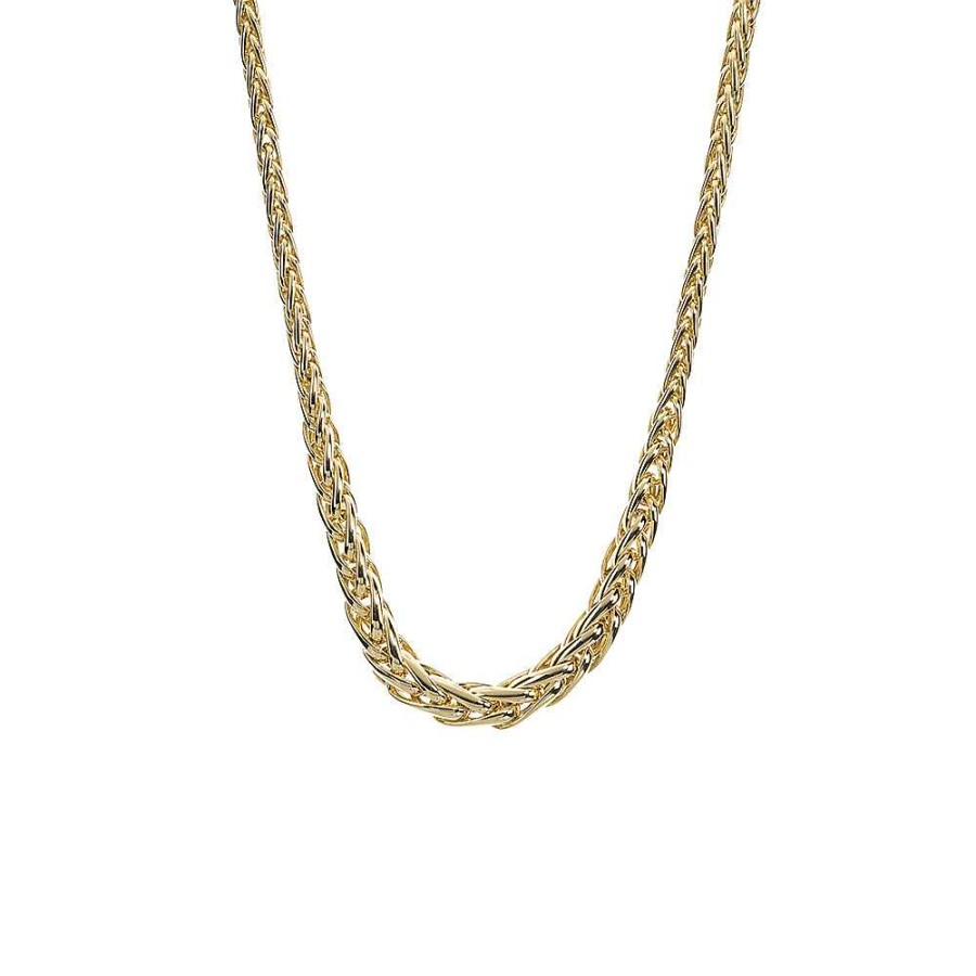 Joyas Nicols Colgantes | Cadena Oro 18Kt Eslabon Trenza 48Cm