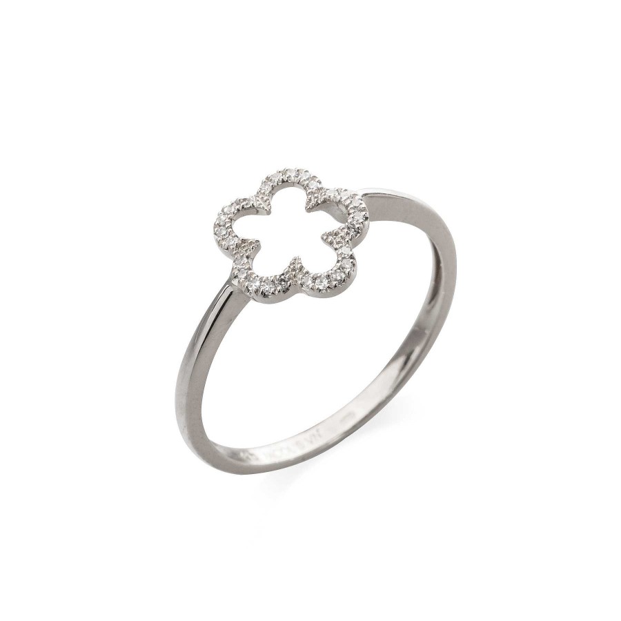 Joyas Nicols | Anillo Oro Y Diamantes Flor Little Details