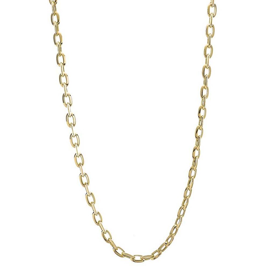 Joyas Nicols Colgantes | Cadena Oro 18Kt Eslabon Bisel 60Cm