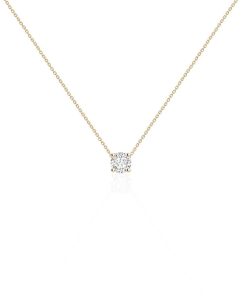 Joyas Nicols Colgantes | Collar Diamante Katherine 0.10-0.50Ct Solitario Oro Amarillo