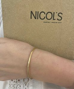 Joyas Nicols Pulseras | Pulsera Tubo Cuadrado Oro Rosa