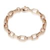 Joyas Nicols Pulseras | Pulsera Oro 18Kt Eslabon Gallon 13X7 17Cm