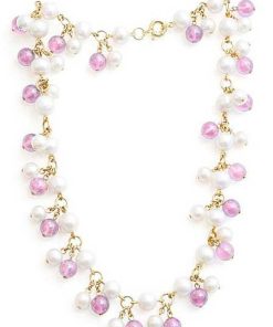 Joyas Nicols Colgantes | Collar Perlas Y Cuarzo Pearls Lady