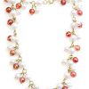 Joyas Nicols Colgantes | Collar Perlas Y Cuarzo Pearls Lady