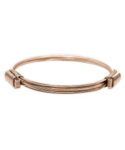 Joyas Nicols Pulseras | Pulsera Oro Rosa Nudo Corredera 6 Hilos