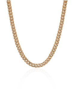 Joyas Nicols Colgantes | Cadena Cubana 50Cm Oro Rosa Maciza 18Kt