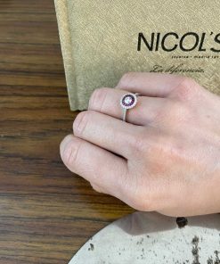 Joyas Nicols Anillos De Compromiso Rojo | Anillo Ojo De Perdiz Rubi