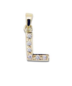 Joyas Nicols Colgantes | Colgante Inicial L Letra Diamantes