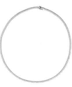 Joyas Nicols Colgantes | Collar Diamantes Riviere 9Ct 43Cm