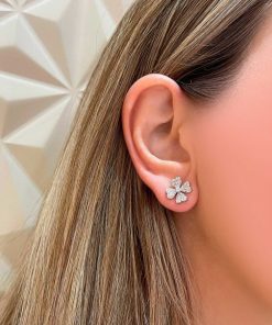 Joyas Nicols | Pendientes De Diamantes Trebol