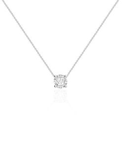 Joyas Nicols Colgantes | Collar Diamante Katherine 0.55-1.00Ct Solitario Oro Blanco