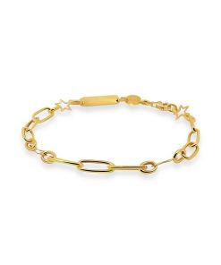 Joyas Nicols Pulseras | Pulsera Esclava Mujer Oro Amarillo Estrella