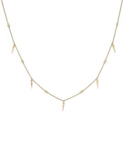 Joyas Nicols Colgantes | Collar Oro Pinchos Celebrity 108