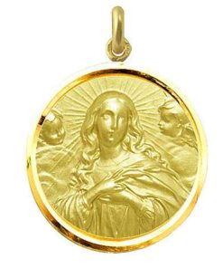 Joyas Nicols Medallas Y Cruces | Medalla Inmaculada Concepci N 18Kt Bisel