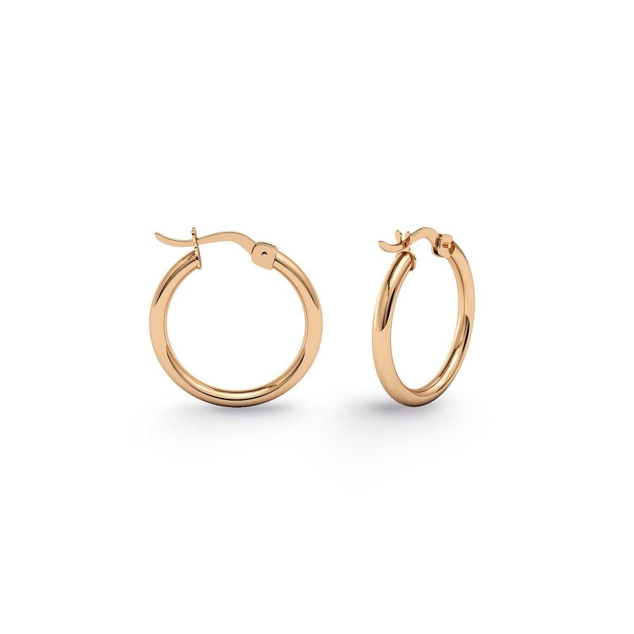 Joyas Nicols | Pendientes Aro Criolla Basic Gold 15Mm Oro Rosa