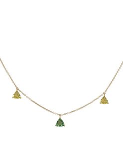 Joyas Nicols Colgantes | Collar Colgantes Piedras Cuarzo Verde Y Cuarzo Lim N Trillon