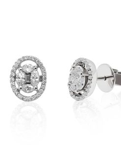 Joyas Nicols | Pendientes Diamantes Dormilonas Oval