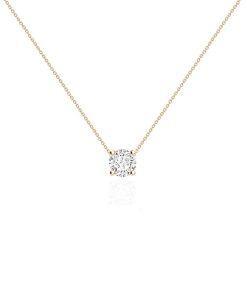 Joyas Nicols Colgantes | Collar Diamante Katherine 0.55-1.00Ct Solitario Oro Amarillo