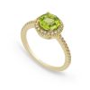 Joyas Nicols Anillos De Compromiso Verde | Anillo Diamantes Colorfull