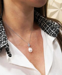 Joyas Nicols Colgantes | Colgante Diamantes Y Perla Pearls Lady